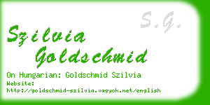 szilvia goldschmid business card